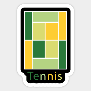 TENNIS COURT PALETTE Sticker